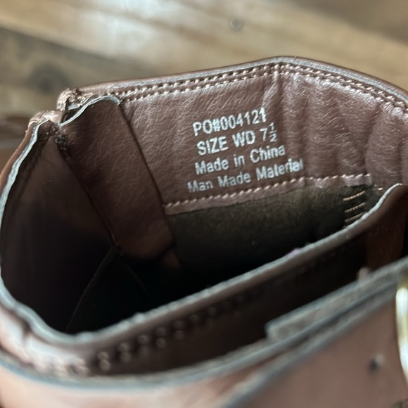 Journee Collection Strap Women's Ankle Boots - Brown Size 7.5 Wide - Picture 13 of 15